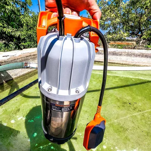 NAKAYAMA Inox merülő szivattyú kúthoz és öntözéshez, 1000 W, 6500 l/h (NP1120)