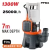 NAKAYAMA PRO Inox merülő szennyvízszivattyú 1300 W, 25000 l/h, 2” csatlakozással (NP1130)