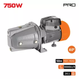   NAKAYAMA Pro Kerti szivattyú JET, 750 W, 3000 l/óra, 50 m emelőmagasság, 1" csatlakozással (NP2047)