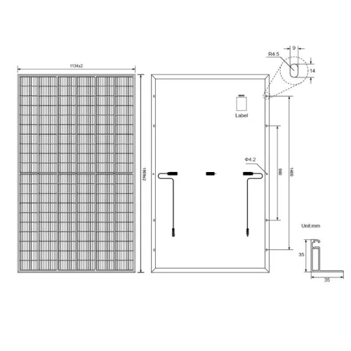 NAKAYAMA PRO Monokristályos napelem felszíni vízszivattyúhoz, 450 W, NP2200-hoz "PERC" (NP2206)