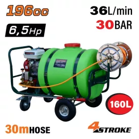   NAKAYAMA PRO 4 ütemű benzines permetező 6,5 LE, 160L, 36L/perc, 15-30bar (NS6200)