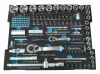 Mannesmann QUANTOOL Dugókulcs- és bitkészlet habbetétben, 118 részes, 1/4” és 1/2”, L-BOXX 102/136-hoz (Q25001)