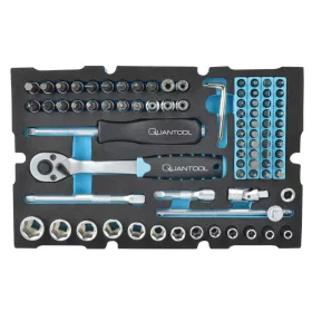   Mannesmann QUANTOOL Dugókulcs készlet 1/4”, 85 részes, L-Boxx Mini rendszerhez (Q25002)