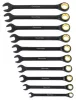 Mannesmann QUANTOOL Racsnis csillag-villáskulcs készlet 10 részes, 8–19 mm, CrV acélból (Q25210)