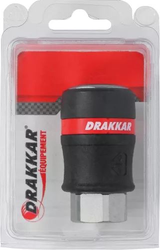 DRAKKAR nagy átfolyású, kettős biztonságú gyorscsatlakozó hüvely (01330)