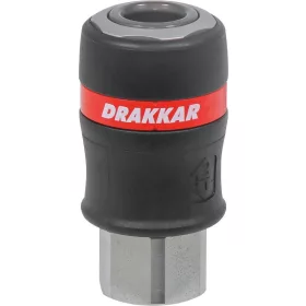   DRAKKAR nagy átfolyású, kettős biztonságú gyorscsatlakozó hüvely (01332)