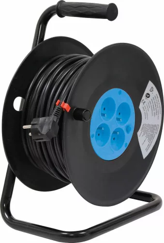 STILKER kábeldob 4 aljzattal, H05VV-F, 3G1,5 mm², 230 V (01555)