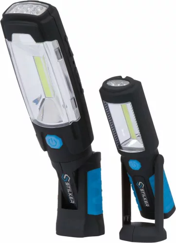 STILKER tölthető LED szerelőlámpa, csuklós, 280 lm, 180 lm, 2 db (02164)