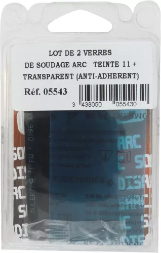 DRAKKAR hegesztőüveg-készlet 11-es sötétítéssel és átlátszó védőüveggel, 105 × 50 mm (05543)