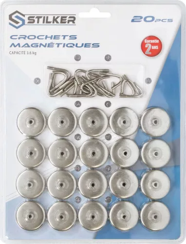 STILKER mágneses akasztó, 20 db (05856)