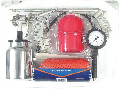 STILKER pneumatikus tartozékkészlet gyorscsatlakozóval, 5 db (06322)