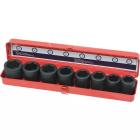   DRAKKAR gépi dugókulcskészlet, 3/4 col, 26–38 mm, 8 db (06393)