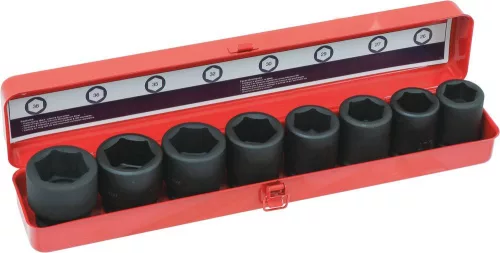 DRAKKAR gépi dugókulcskészlet, 3/4 col, 26–38 mm, 8 db (06393)