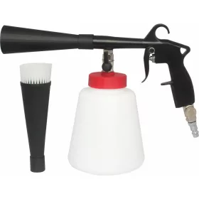   DRAKKAR pneumatikus tisztítópisztoly csapágyazott forgófejjel és PVC tartállyal (06397)