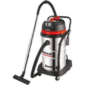   DRAKKAR száraz-nedves porszívó billenthető rozsdamentes tartállyal és gépcsatlakozóval, 50 l, 1200 W (07403)