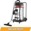 DRAKKAR hárommotoros száraz-nedves porszívó billenthető tartállyal, 80 l, 3600 W, 5 m tömlő (07408)