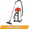 DRAKKAR száraz-nedves porszívó rozsdamentes tartállyal, 30 l, 230 V, 1200 W (07436)