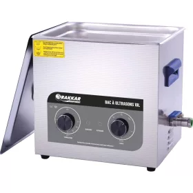   DRAKKAR rozsdamentes ultrahangos tisztító, 10 l, 230 V (07901)