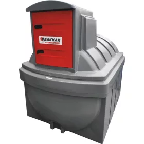   DRAKKAR duplafalú HDPE gázolaj-tárolótartály, szivattyúkészlettel, 2500 l, 230 V (08002)