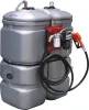 DRAKKAR duplafalú HDPE gázolaj-tárolótartály, 750 l (08063)
