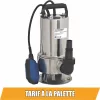 DRAKKAR rozsdamentes búvárszivattyú úszókapcsolóval, 230 V, 750 W (08144)