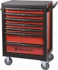 DRAKKAR 7 fiókos szerszámkocsi, piros/fekete, 675x450x980 mm (09140)