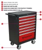 DRAKKAR 7 fiókos szerszámkocsi, piros/fekete, 680x460x1005 mm (09141)