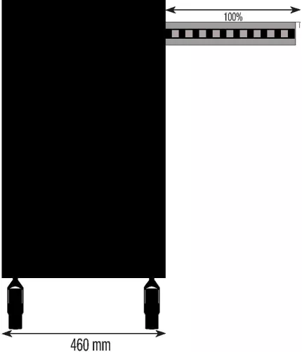 DRAKKAR 7 fiókos szerszámkocsi, piros/fekete, 680x460x1005 mm (09141)