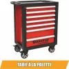 DRAKKAR 7 fiókos szerszámkocsi, ABS munkalappal, 770x460x970 mm (09217)