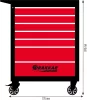 DRAKKAR 7 fiókos szerszámkocsi, ABS munkalappal, 770x460x970 mm (09217)