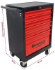 DRAKKAR 7 fiókos szerszámkocsi, piros/fekete, 680x460x1005 mm (09231)