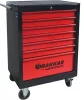 DRAKKAR 7 fiókos szerszámkocsi, piros/fekete, 680x460x1005 mm (09231)