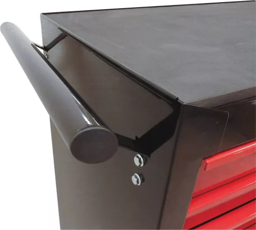DRAKKAR 7 fiókos szerszámkocsi, piros/fekete, 680x460x1005 mm (09231)