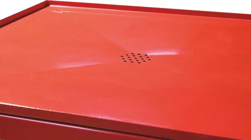 DRAKKAR mobil fém munkapad fiókokkal és olajgyűjtő tálcával, 1200 × 640 mm, 150 kg (09276)