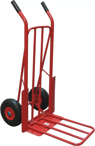 DRAKKAR molnárkocsi lehajtható rakodólappal és felfújható kerekekkel, 250 kg (09464)