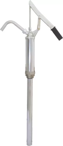 STILKER karos átfejtőszivattyú kiöntőcsőrrel, 480–890 mm acél szívószár, 15 l/perc (10349)