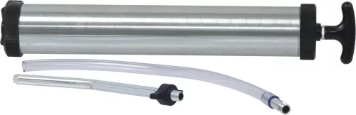 DRAKKAR acél olajfecskendő 300 mm tömlővel és merev csőrrel, 500 ml (10371)