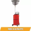 DRAKKAR mobil gravitációs olajleeresztő, 80 l (10374)