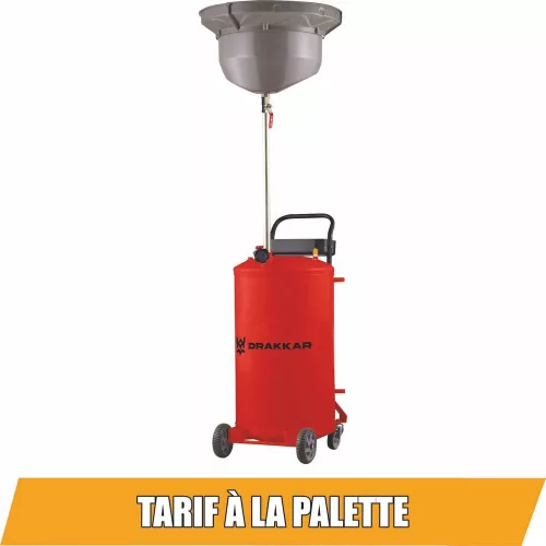DRAKKAR mobil gravitációs olajleeresztő, 80 l (10374)