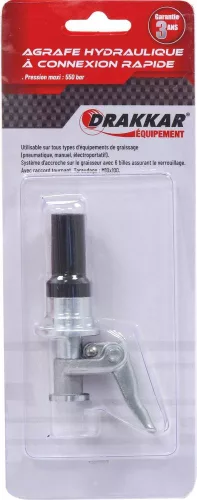 DRAKKAR golyós gyorscsatlakozós zsírzófej, M10, 550 bar (10392)