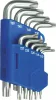 DRAKKAR rövid furatos Torx L-kulcskészlet, TT10–TT50, 9 db (10652)