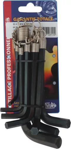 DRAKKAR imbuszkulcskészlet, 1,5–12 mm, 12 db (10711)