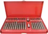 DRAKKAR 10 mm bitszerszámkészlet XZN/imbusz/Torx fejekkel fémdobozban, 40 db (10751)