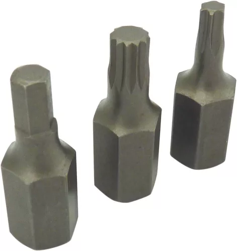 DRAKKAR 10 mm bitszerszámkészlet XZN/imbusz/Torx fejekkel fémdobozban, 40 db (10751)