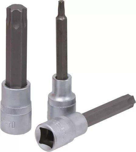 DRAKKAR Torx bitdugókulcskészlet, 1/2 col, T27–T70, 8 db (10754)
