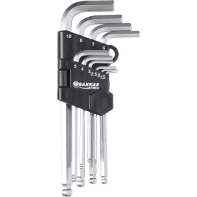   DRAKKAR hosszú imbuszkulcskészlet, 1,5–10 mm, 10 db (10764)