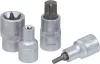 DRAKKAR Torx bitdugókulcskészlet, 1/2 col, T27–T70, E10–E24, 17 db (10772)