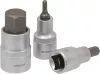 DRAKKAR imbusz bitdugókulcskészlet, 1/2 col, 4–19 mm, 10 db (10773)