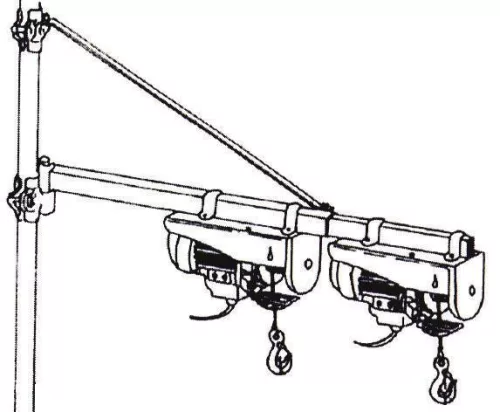 DRAKKAR forgatható teleszkópos tartókar emelőhöz, 250/600 kg (10810)