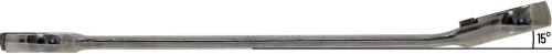 DRAKKAR hajlított, irányváltós racsnis csillag-villáskulcs-készlet, 8–24 mm, 14 db (10829)